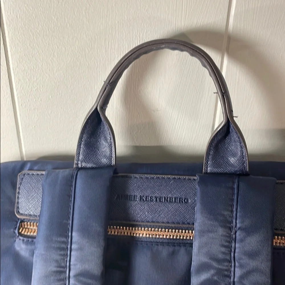 Aimee Kestenberg Blue Structured Backpack with Durable Fabric